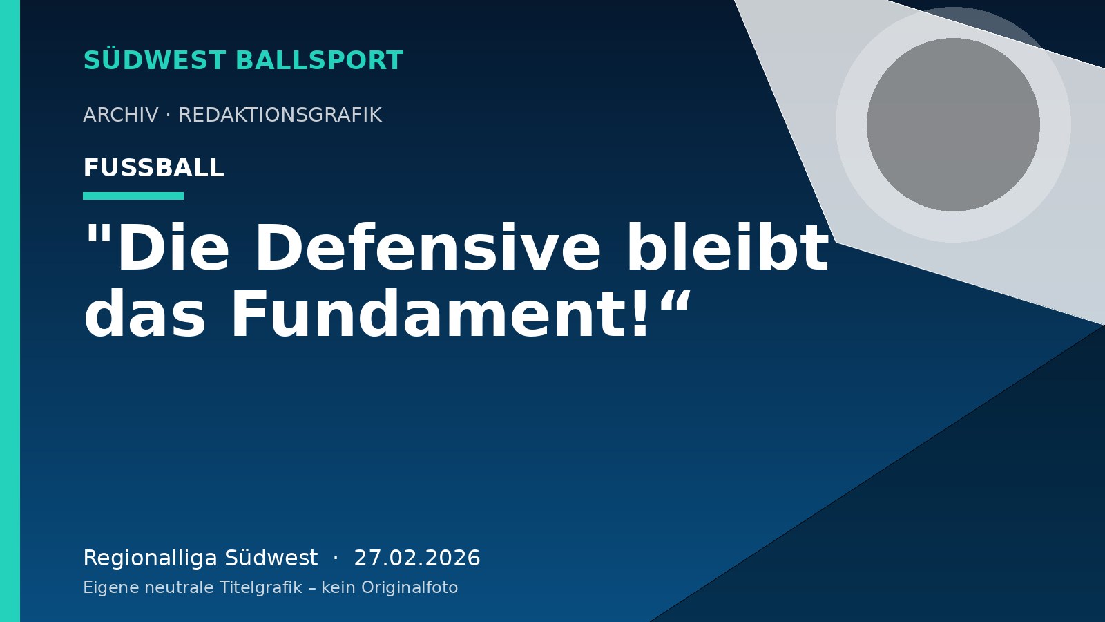 "Die Defensive bleibt das Fundament!“ – Südwest Ballsport