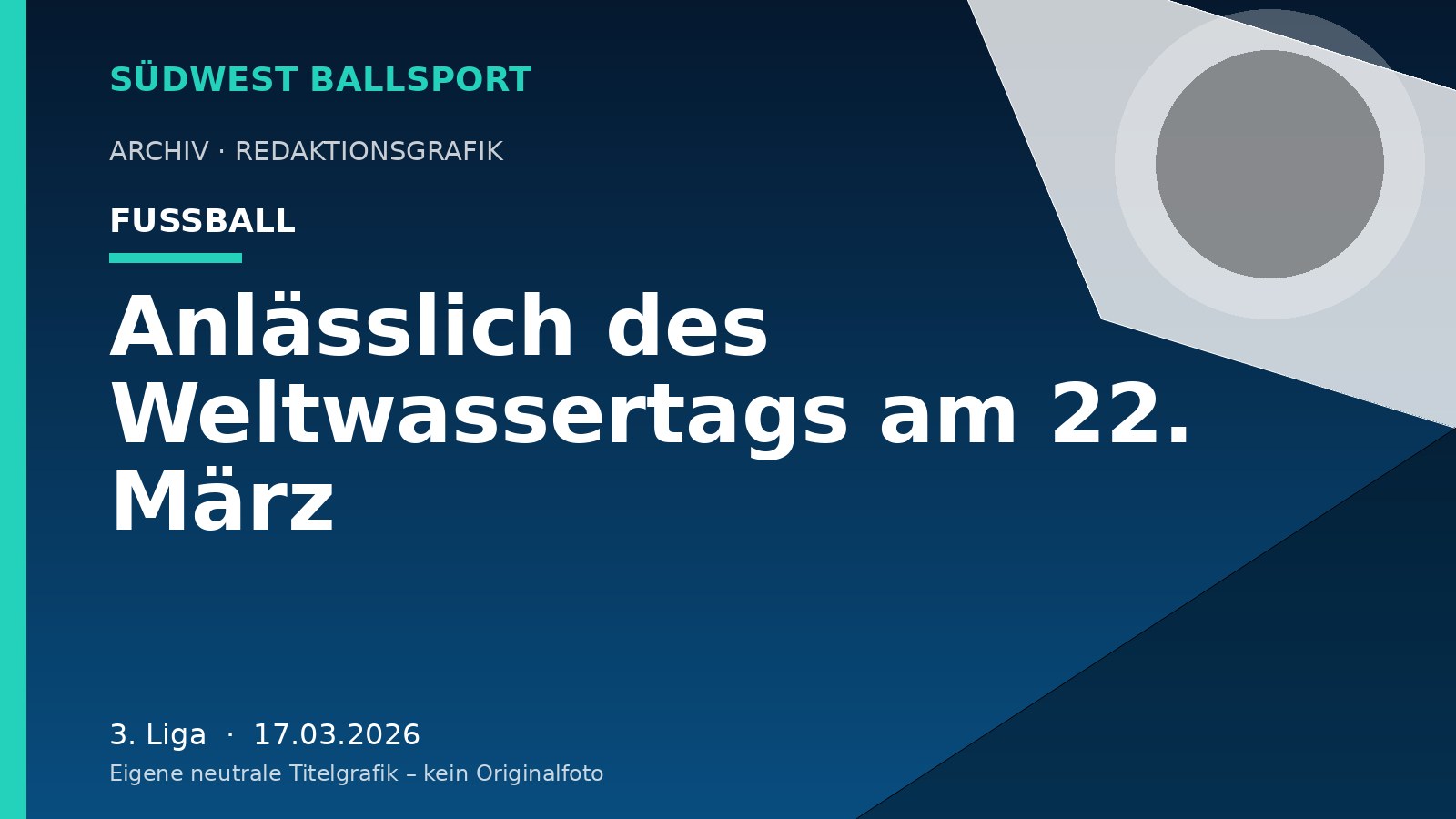 Anlässlich des Weltwassertags am 22. März – Südwest Ballsport