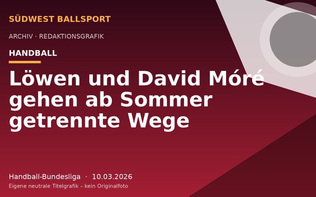 Löwen und David Móré gehen ab Sommer getrennte Wege