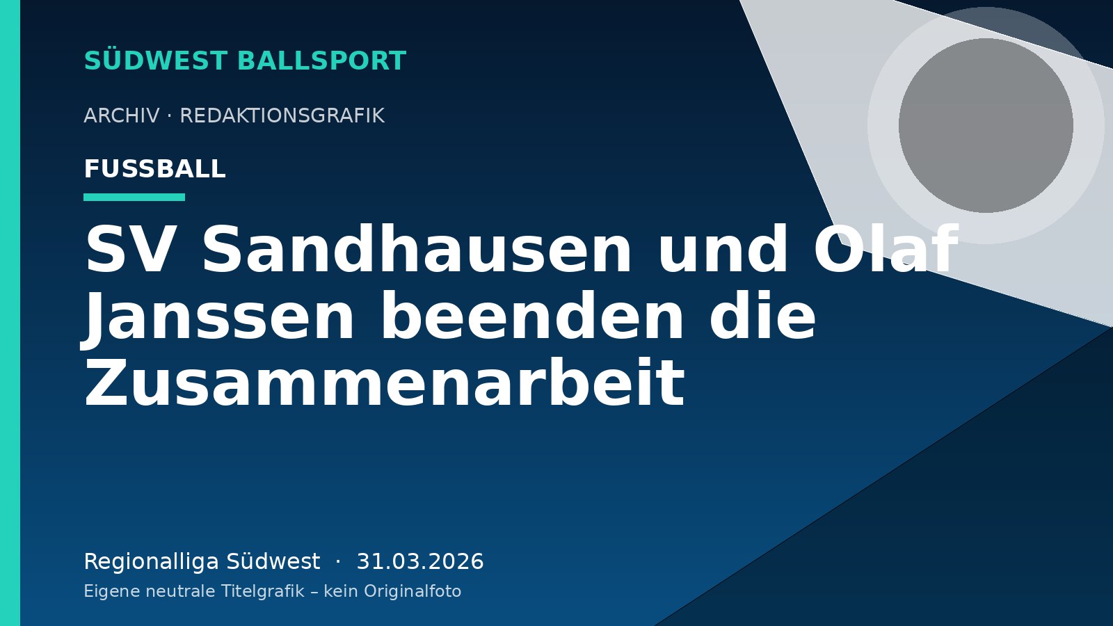 SV Sandhausen und Olaf Janssen beenden die Zusammenarbeit – Südwest Ballsport