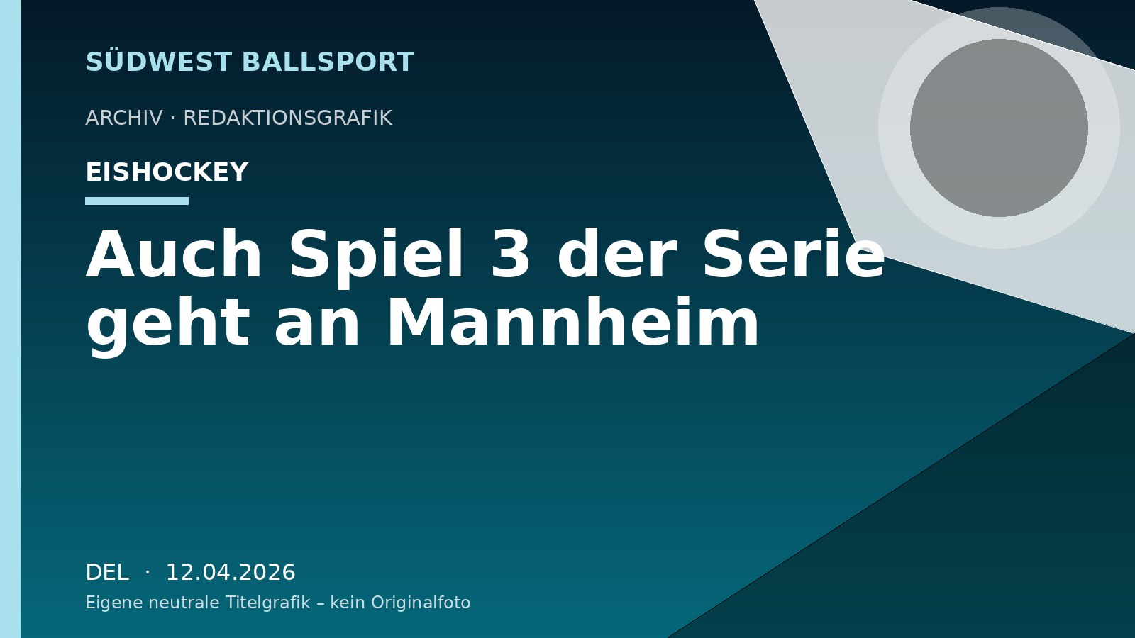 Auch Spiel 3 der Serie geht an Mannheim – Südwest Ballsport