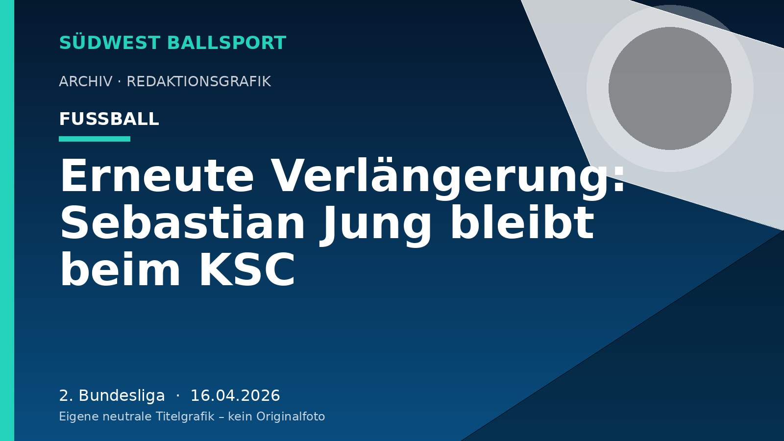 Erneute Verlängerung: Sebastian Jung bleibt beim KSC – Südwest Ballsport
