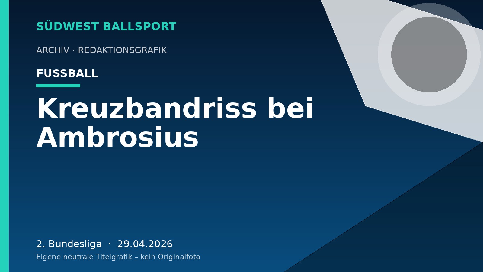 Kreuzbandriss bei Ambrosius – Südwest Ballsport