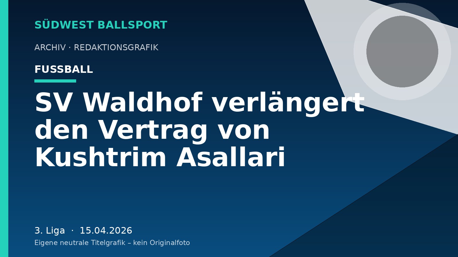 SV Waldhof verlängert den Vertrag von Kushtrim Asallari – Südwest Ballsport