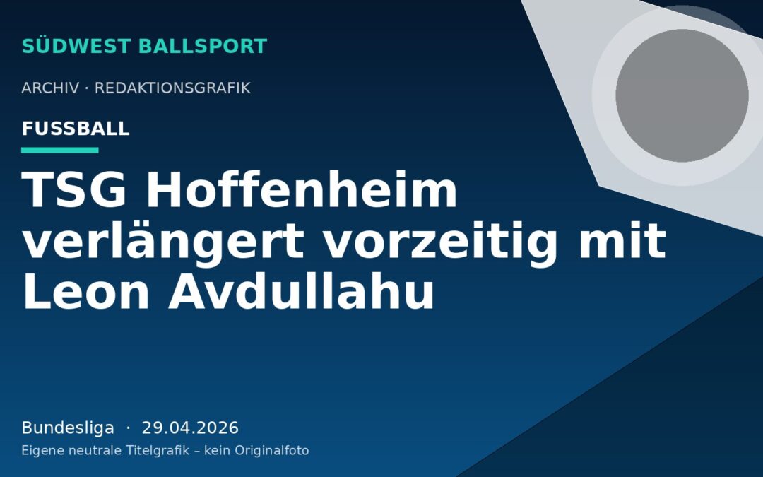 TSG Hoffenheim verlängert vorzeitig mit Leon Avdullahu