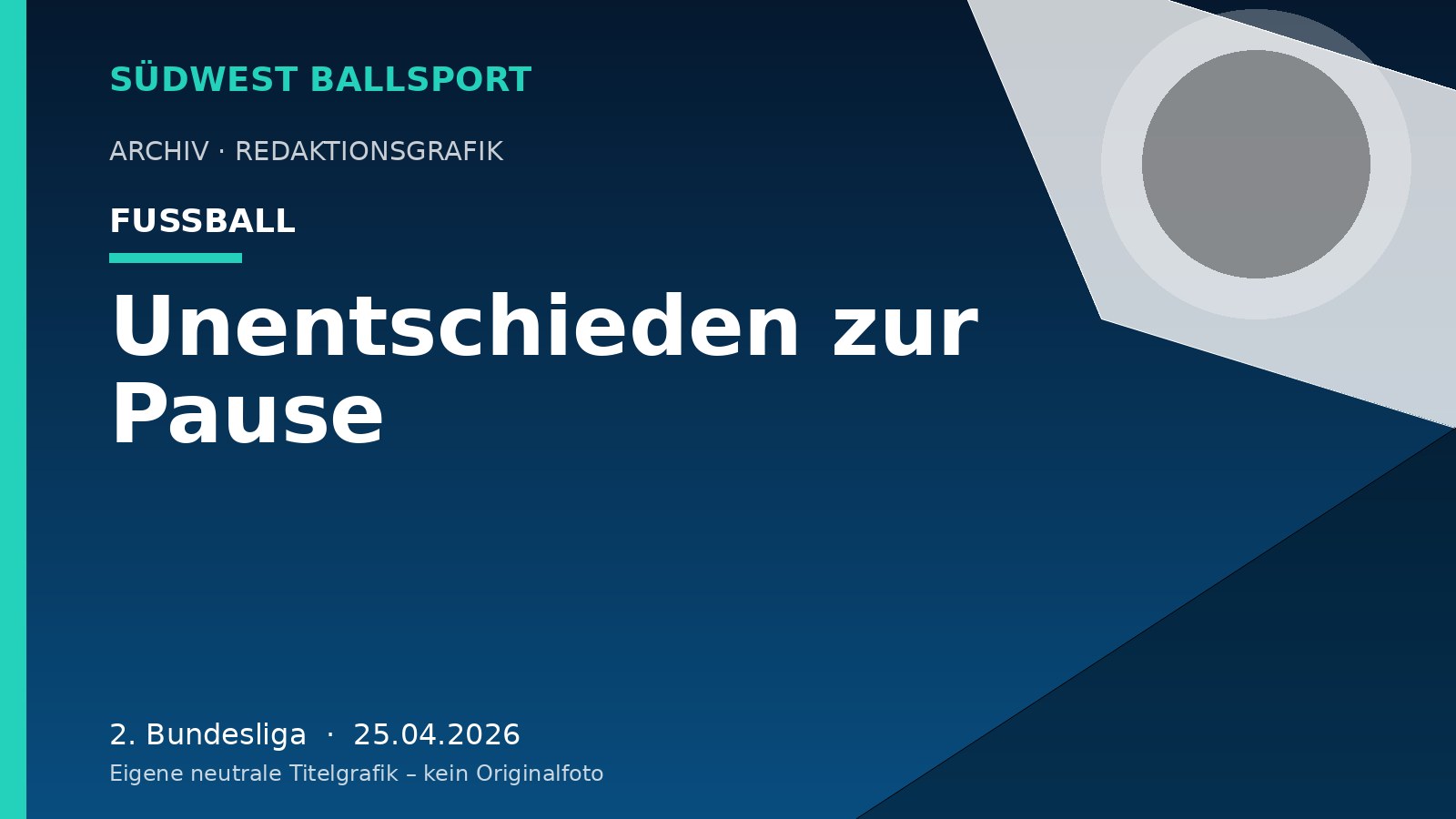Unentschieden zur Pause – Südwest Ballsport