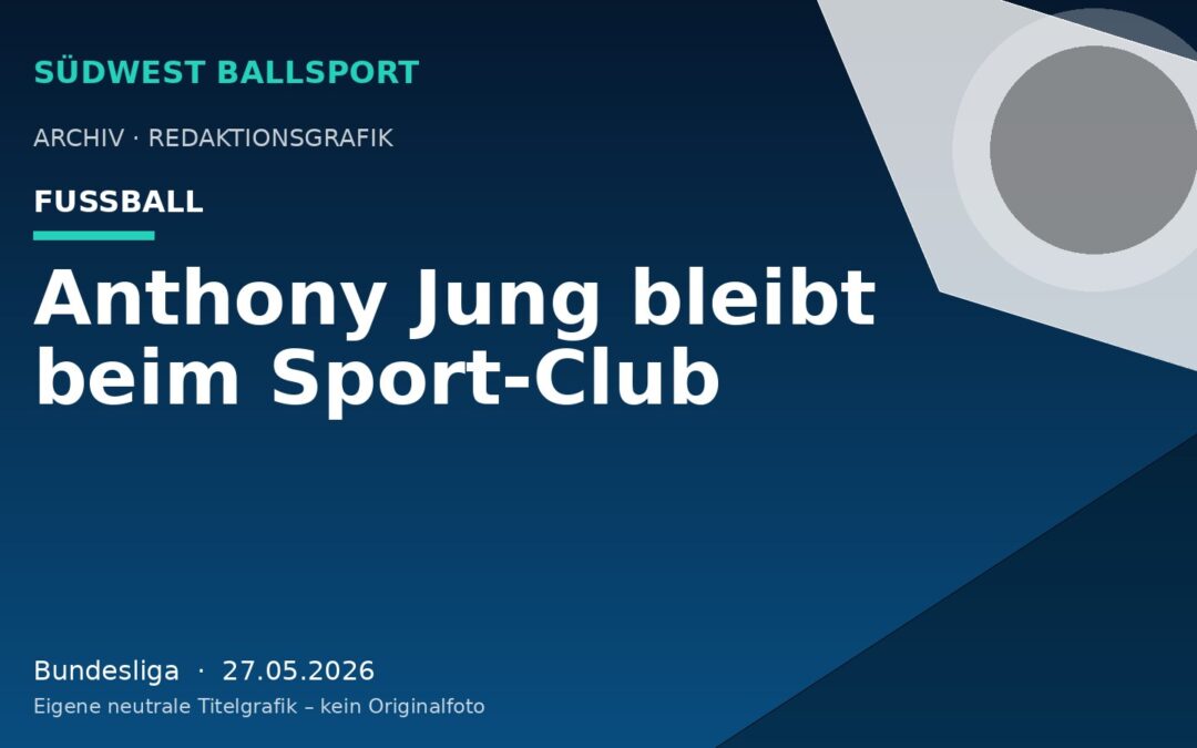 Anthony Jung bleibt beim Sport-Club