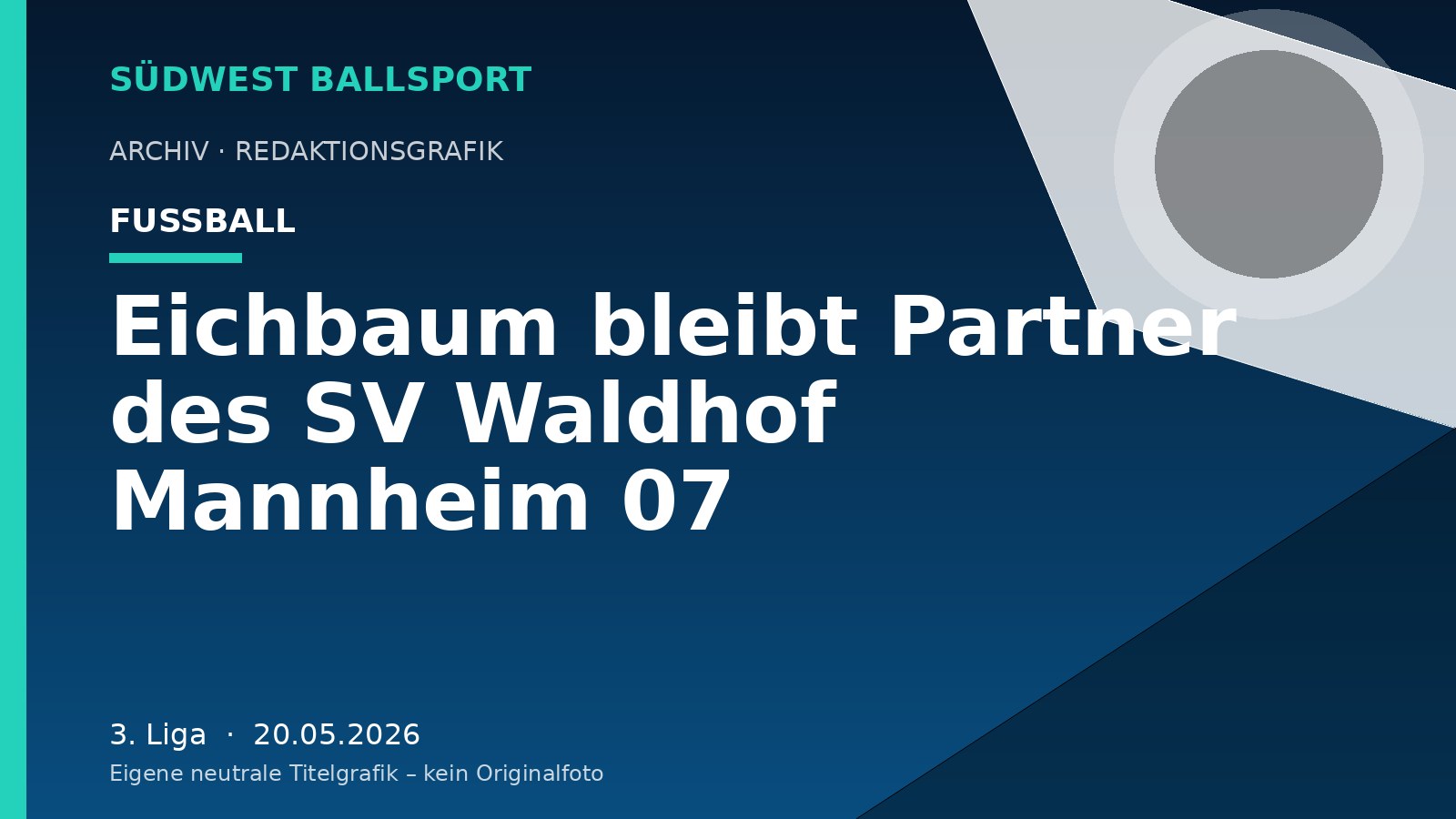 Eichbaum bleibt Partner des SV Waldhof Mannheim 07 Eichbaum bleibt Partner des SV Waldhof Mannheim 07 – Südwest Ballsport