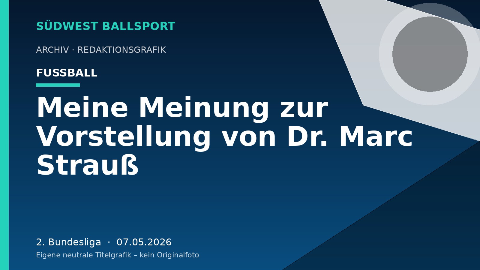 Meine Meinung zur Vorstellung von Dr. Marc Strauß – Südwest Ballsport