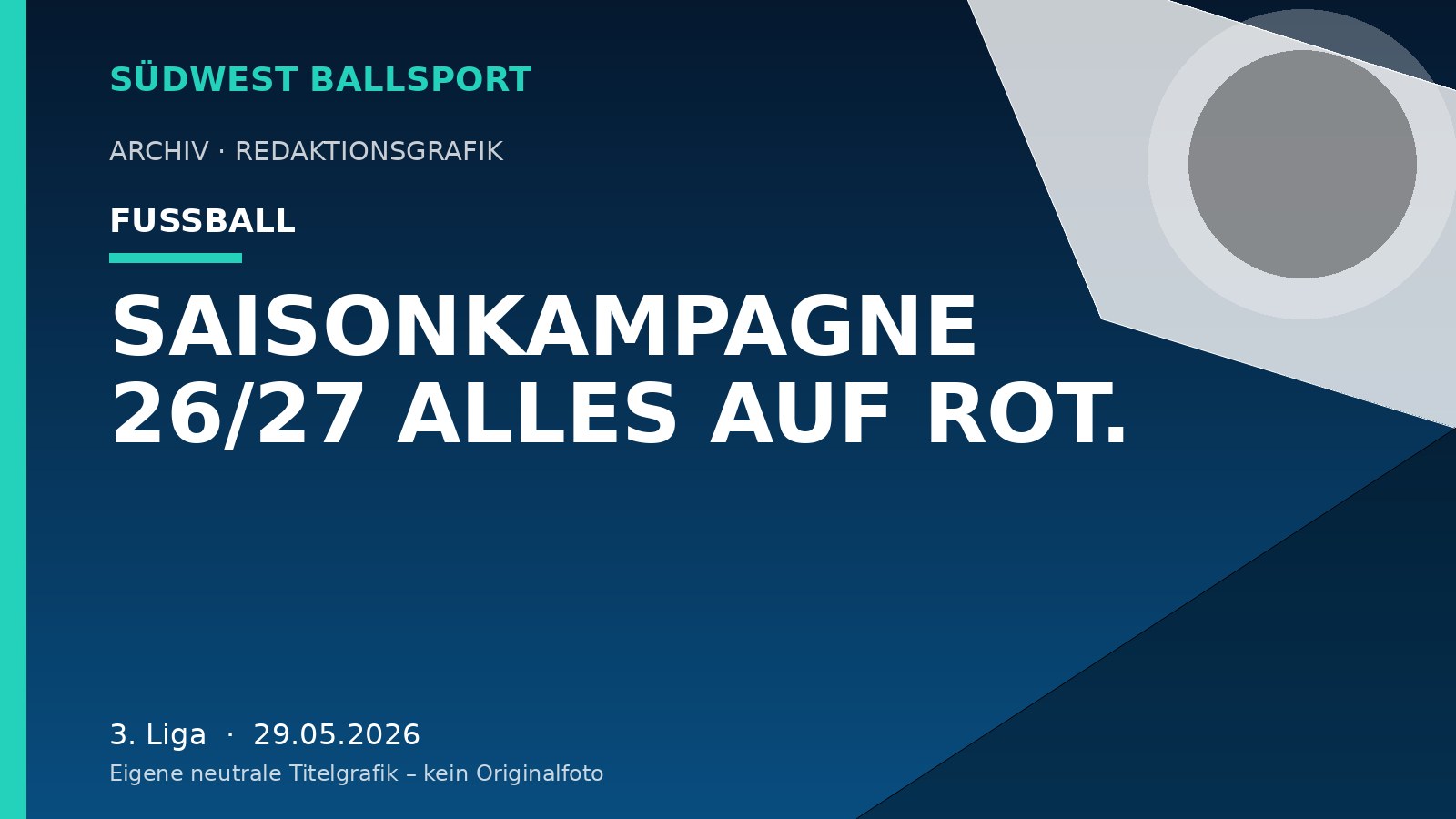 SAISONKAMPAGNE 26/27 ALLES AUF ROT. – Südwest Ballsport