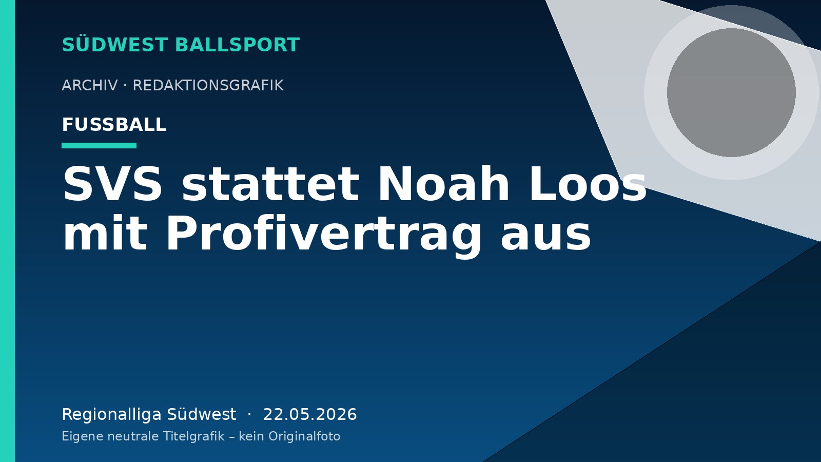 SVS stattet Noah Loos mit Profivertrag aus – Südwest Ballsport