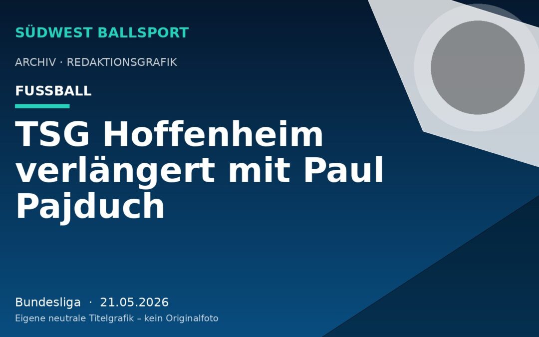 TSG Hoffenheim verlängert mit Paul Pajduch
