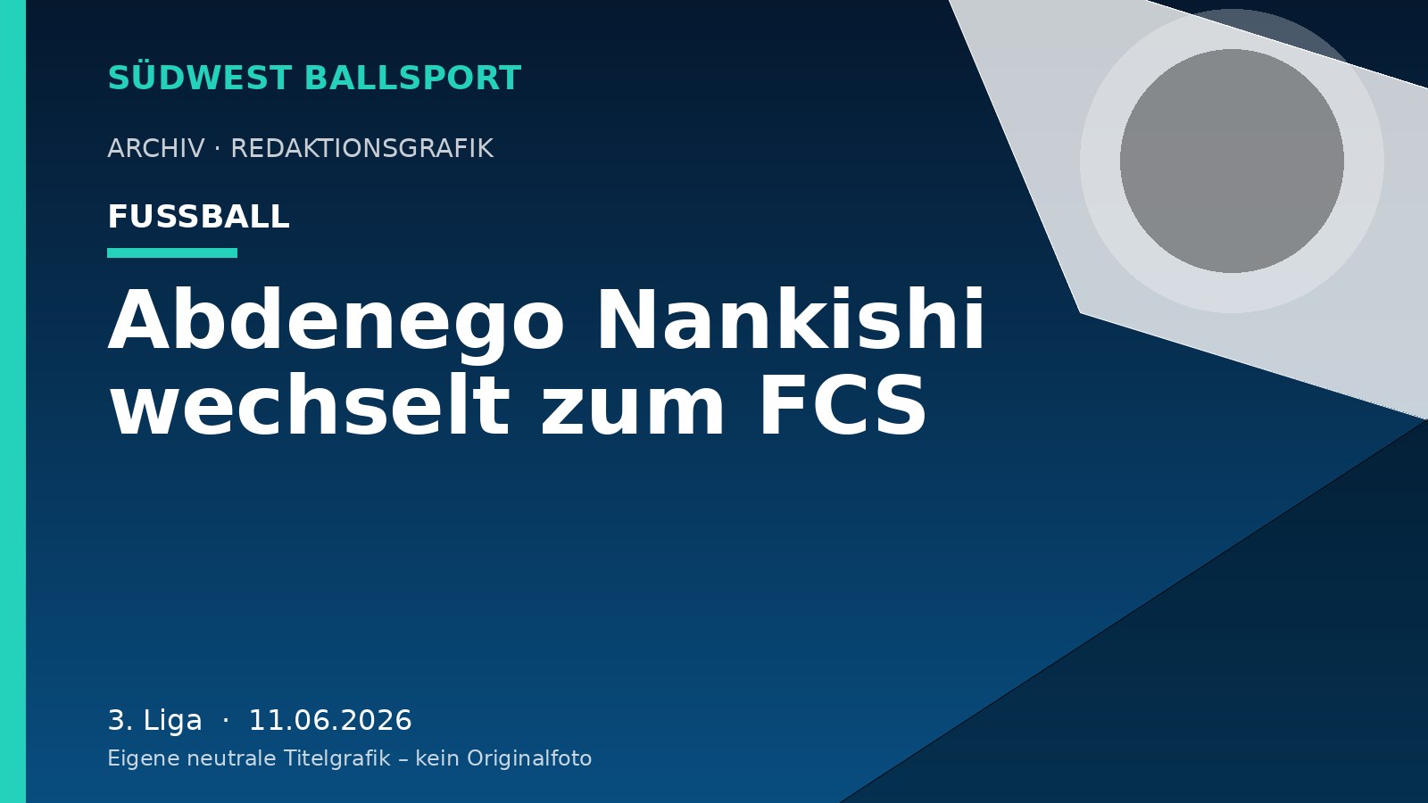 Abdenego Nankishi wechselt zum FCS – Südwest Ballsport