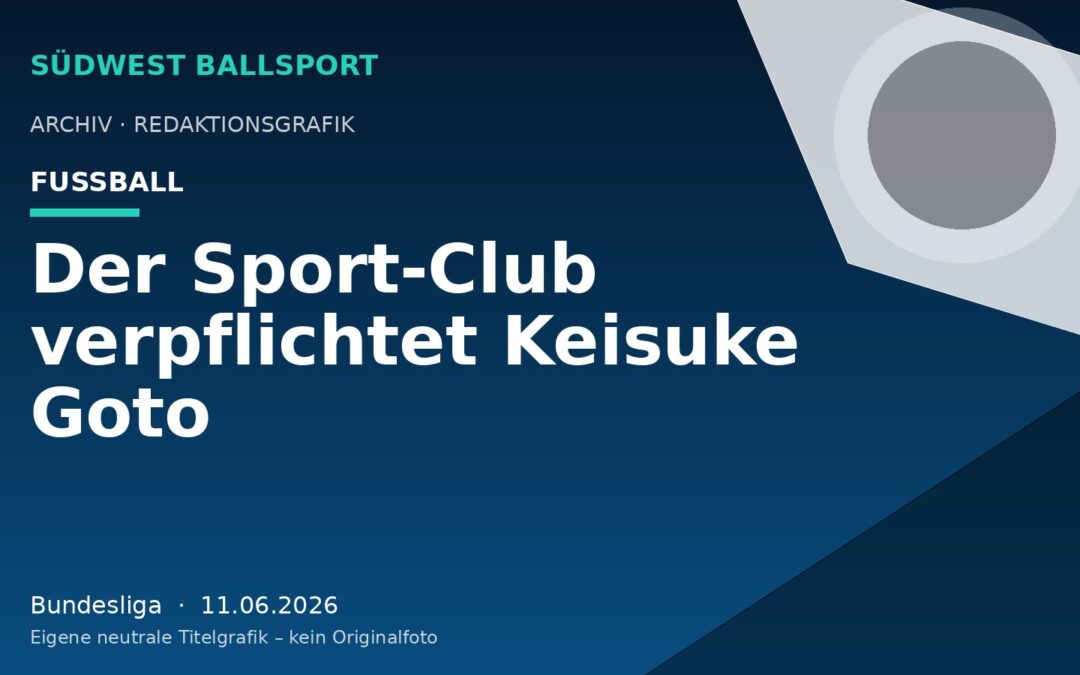 Der Sport-Club verpflichtet Keisuke Goto