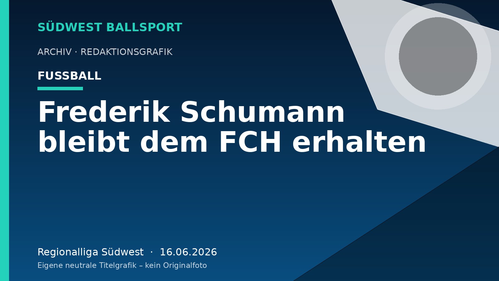 Frederik Schumann bleibt dem FCH erhalten – Südwest Ballsport