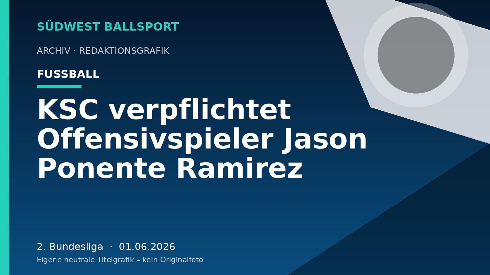 KSC verpflichtet Offensivspieler Jason Ponente Ramirez – Südwest Ballsport
