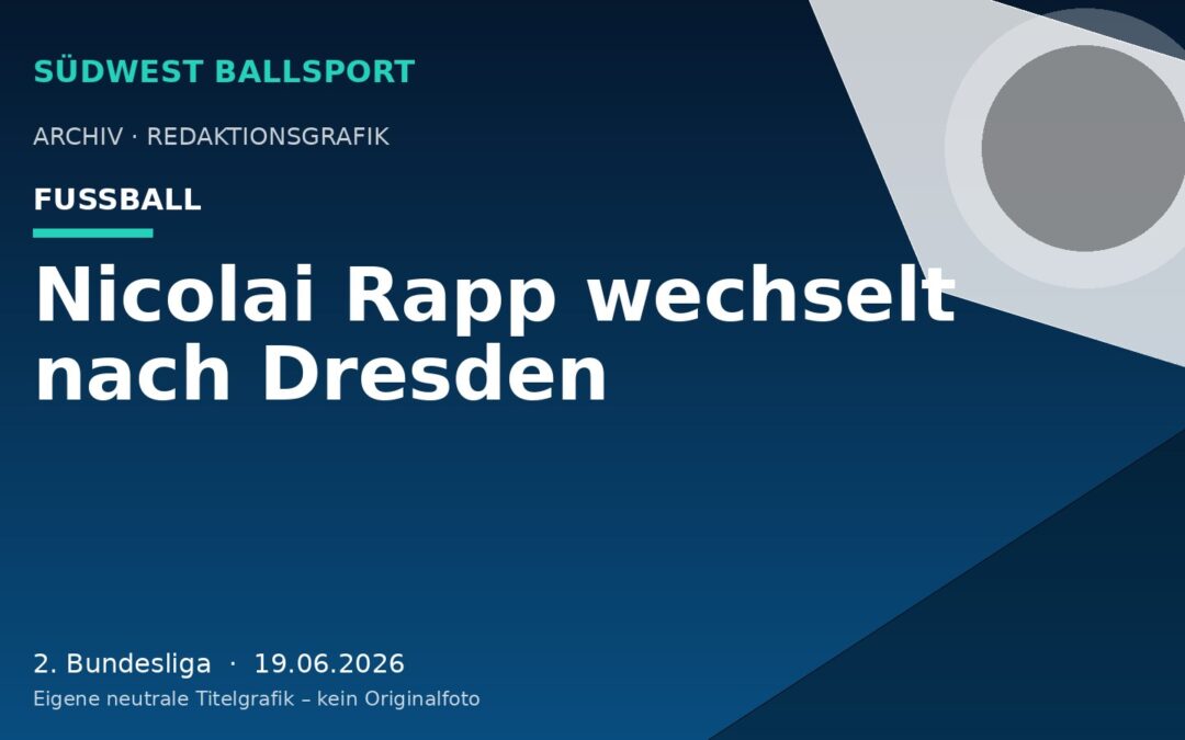 Nicolai Rapp wechselt nach Dresden