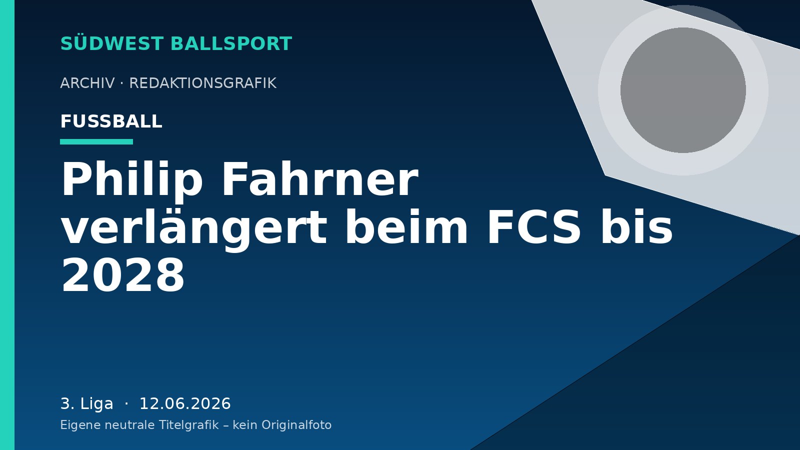 Philip Fahrner verlängert beim FCS bis 2028 – Südwest Ballsport