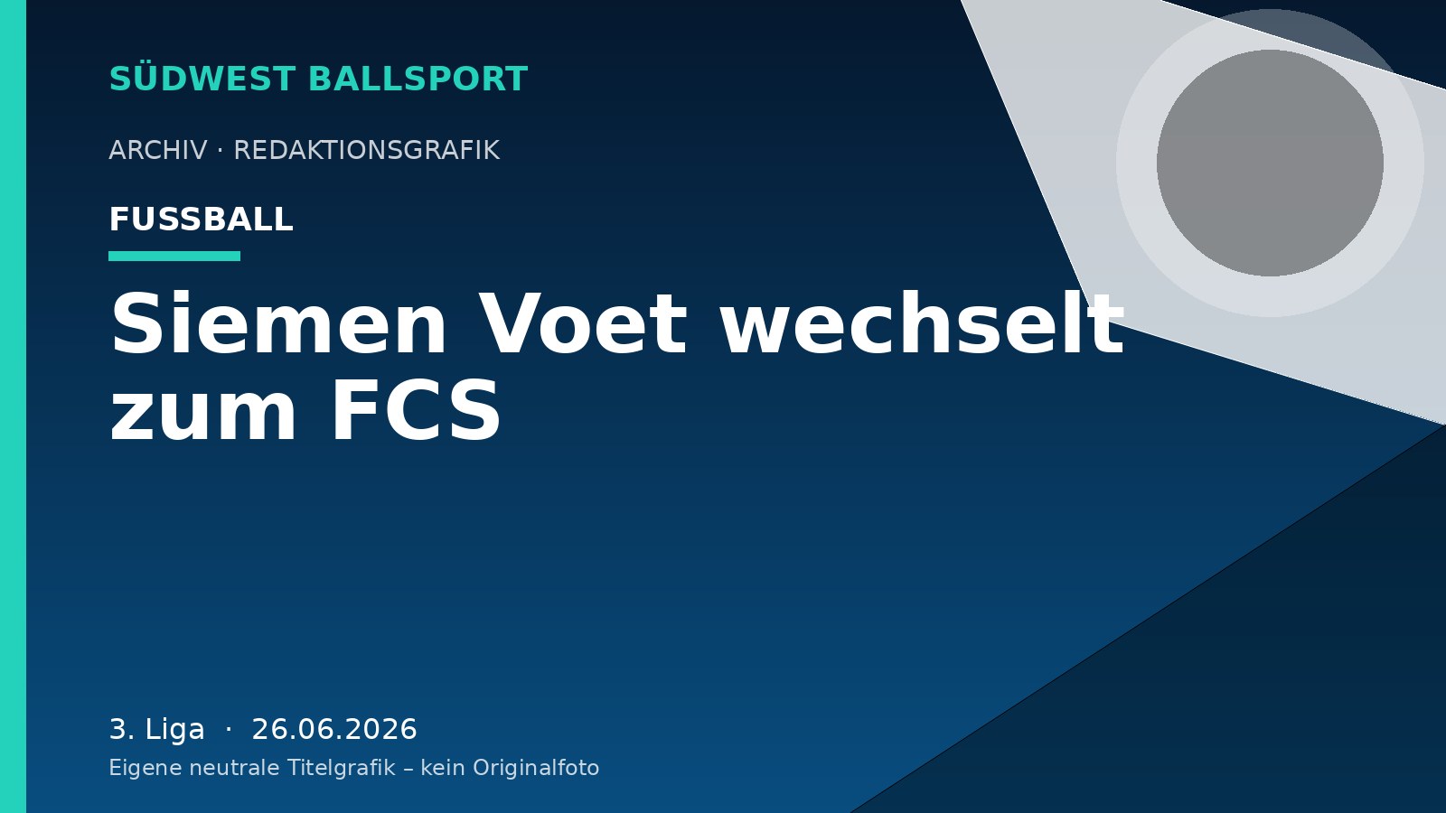 Siemen Voet wechselt zum FCS – Südwest Ballsport