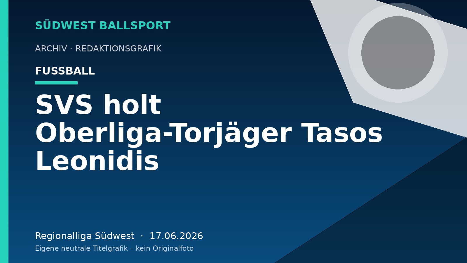 SVS holt Oberliga-Torjäger Tasos Leonidis – Südwest Ballsport