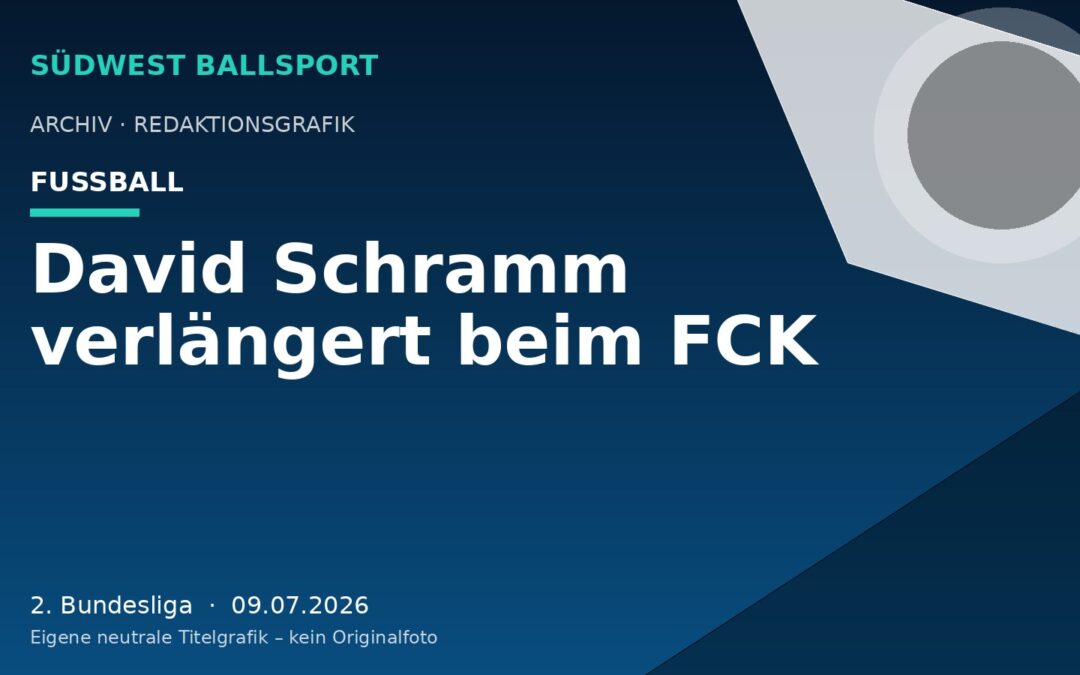 David Schramm verlängert beim FCK