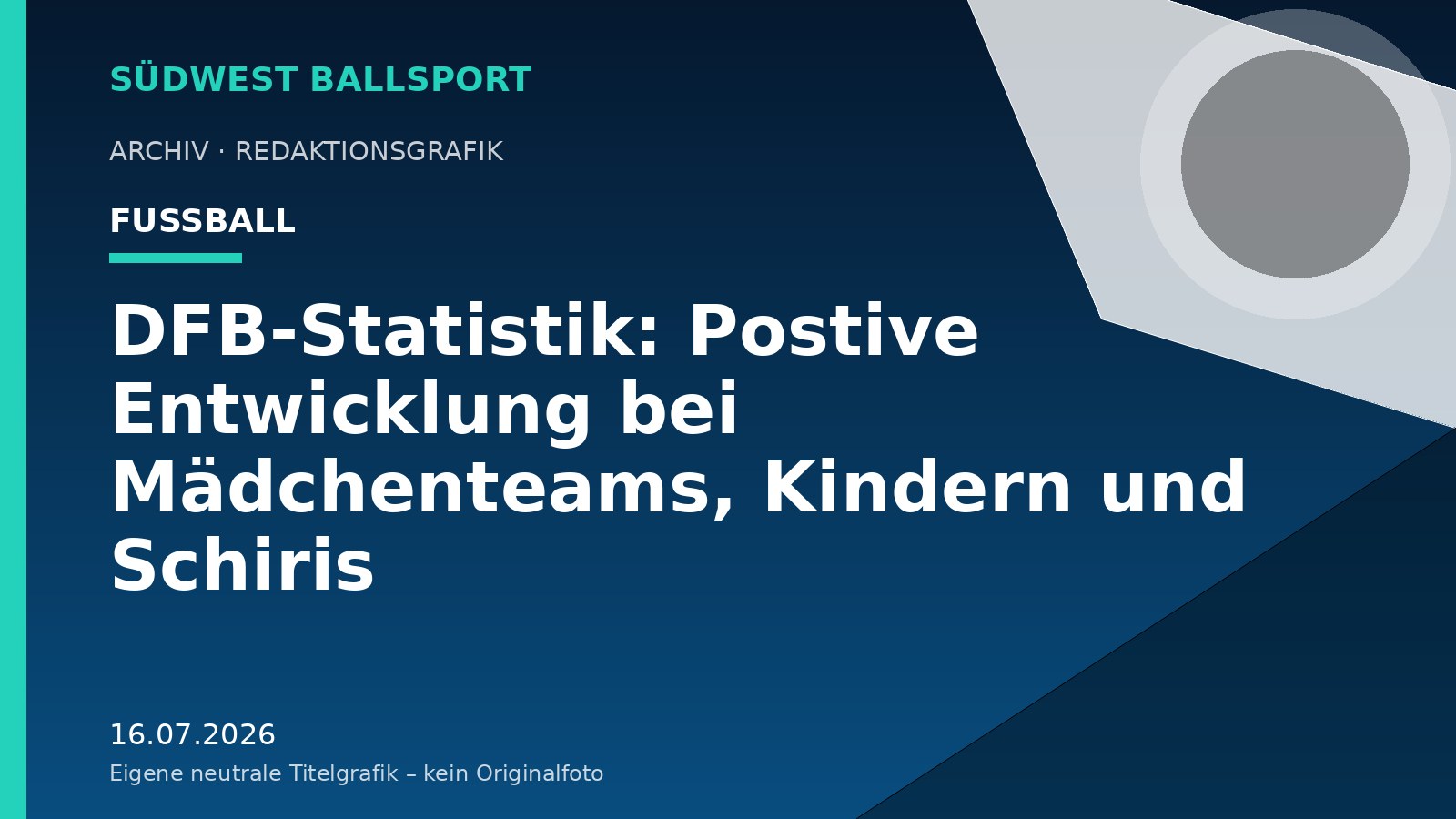 DFB-Statistik: Postive Entwicklung bei Mädchenteams, Kindern und Schiris DFB-Statistik: Postive Entwicklung bei Mädchenteams, Kindern und Schiris – Südwest Ballsport
