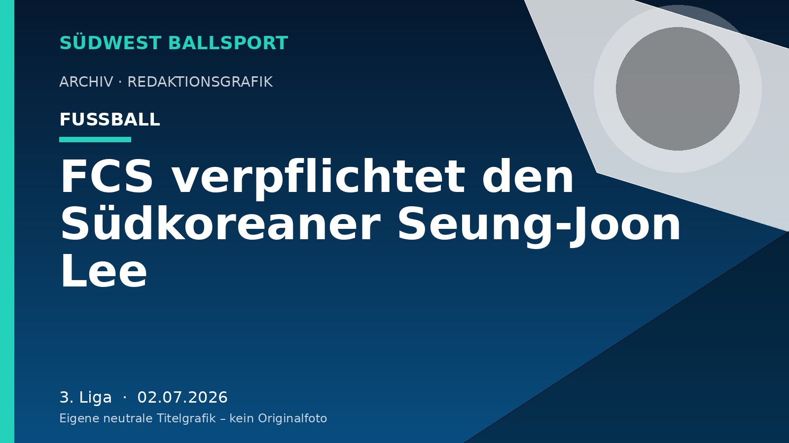 FCS verpflichtet den Südkoreaner Seung-Joon Lee – Südwest Ballsport