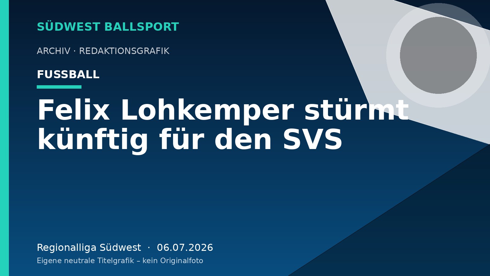 Felix Lohkemper stürmt künftig für den SVS – Südwest Ballsport