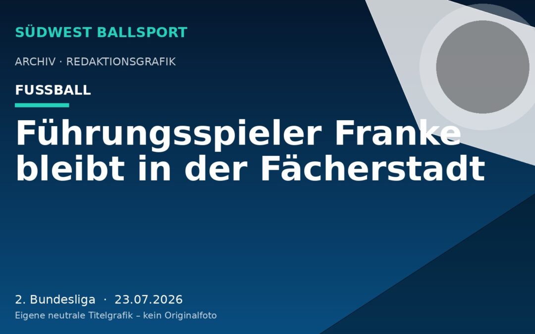 Führungsspieler Franke bleibt in der Fächerstadt