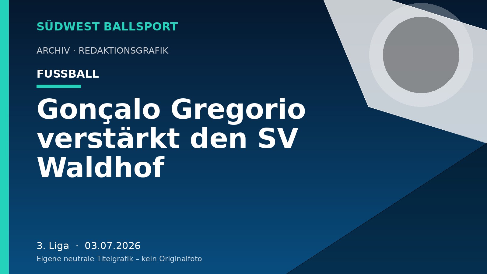 Gonçalo Gregorio verstärkt den SV Waldhof – Südwest Ballsport