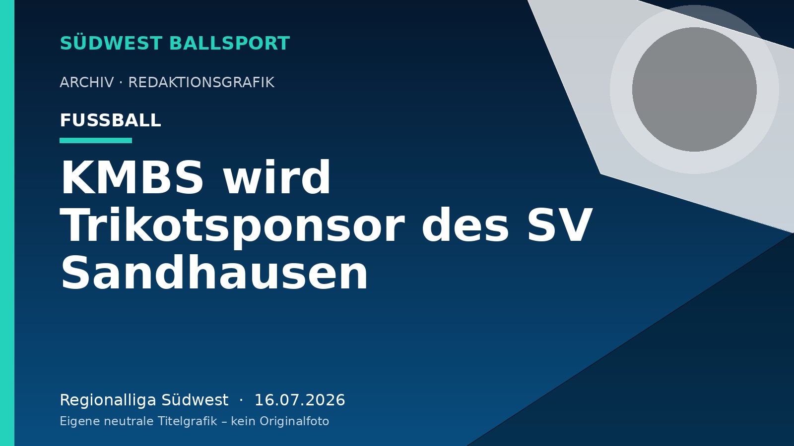 KMBS wird Trikotsponsor des SV Sandhausen – Südwest Ballsport