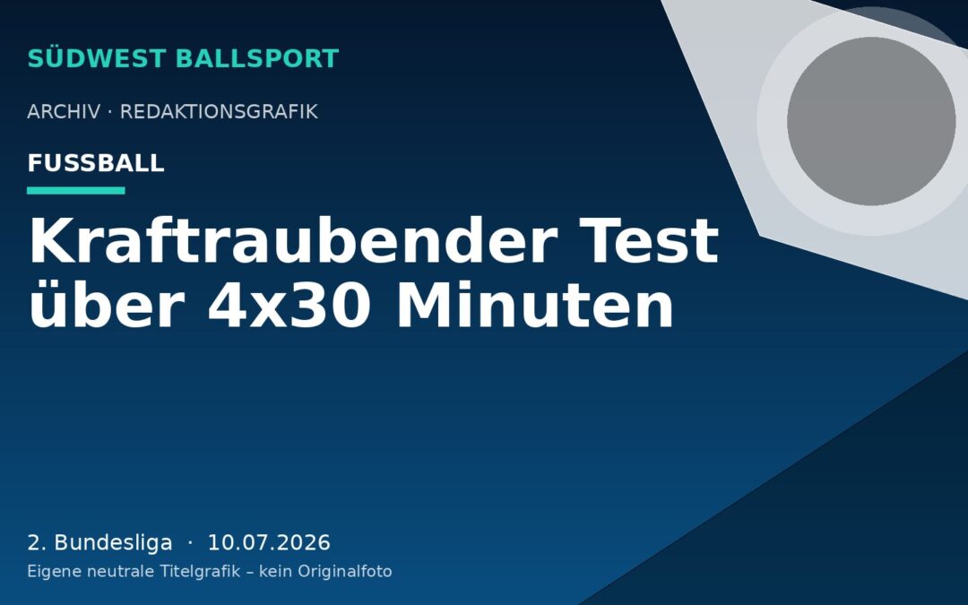 Kraftraubender Test über 4×30 Minuten
