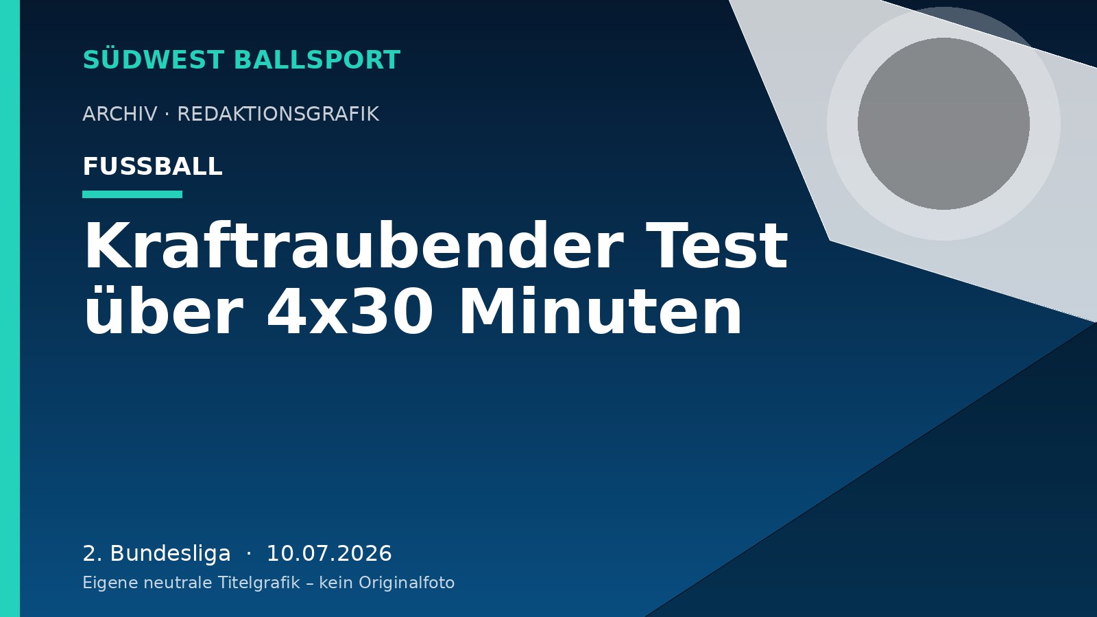 Kraftraubender Test über 4x30 Minuten – Südwest Ballsport