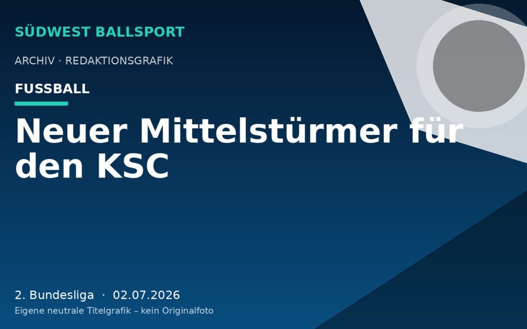 Neuer Mittelstürmer für den KSC