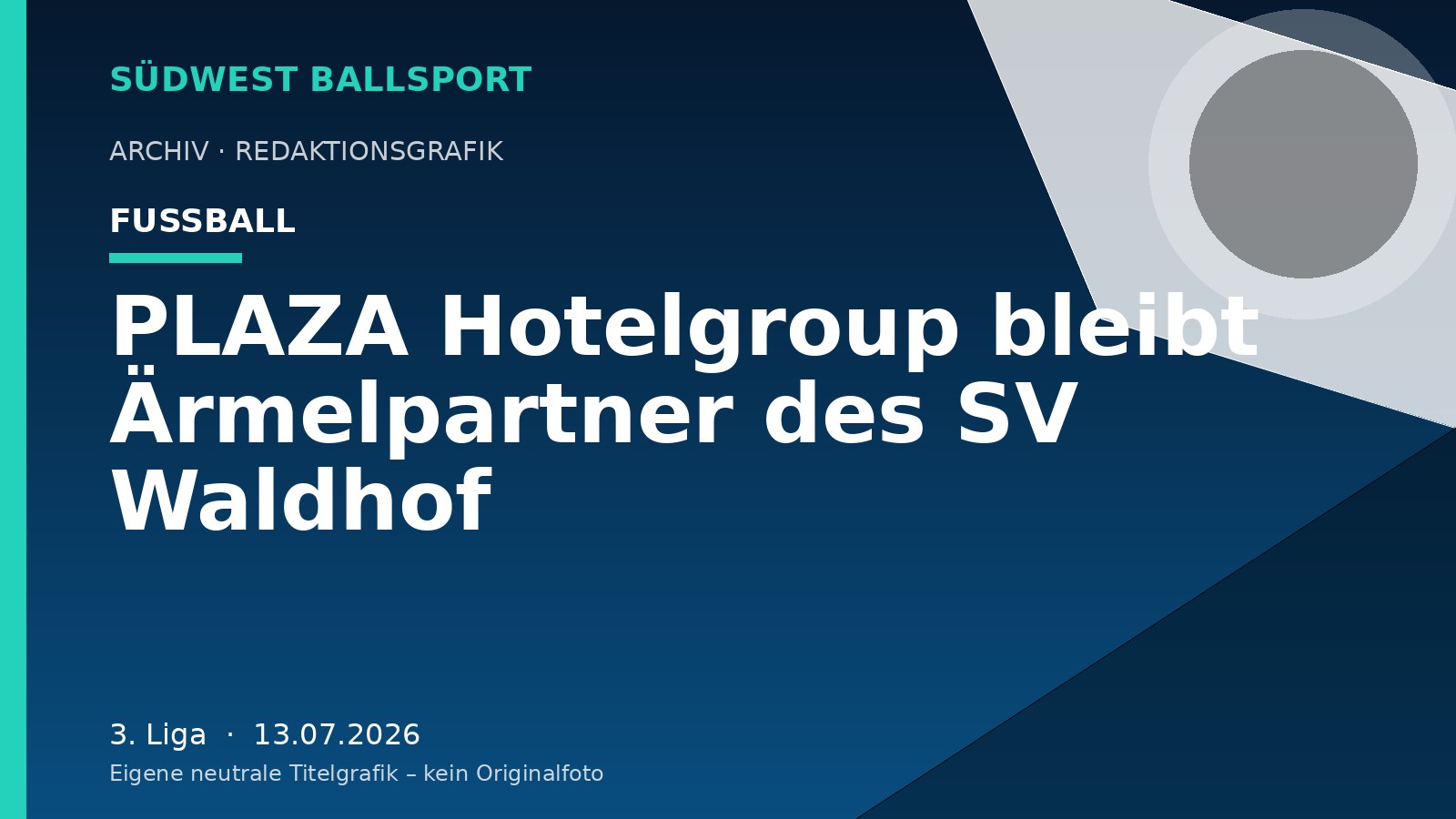 PLAZA Hotelgroup bleibt Ärmelpartner des SV Waldhof PLAZA Hotelgroup bleibt Ärmelpartner des SV Waldhof – Südwest Ballsport
