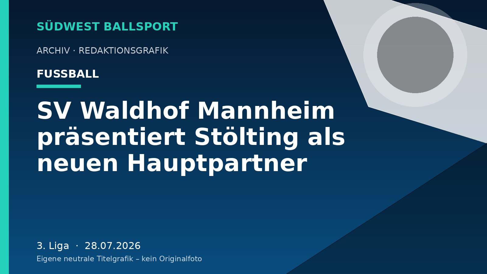 SV Waldhof Mannheim präsentiert Stölting als neuen Hauptpartner – Südwest Ballsport