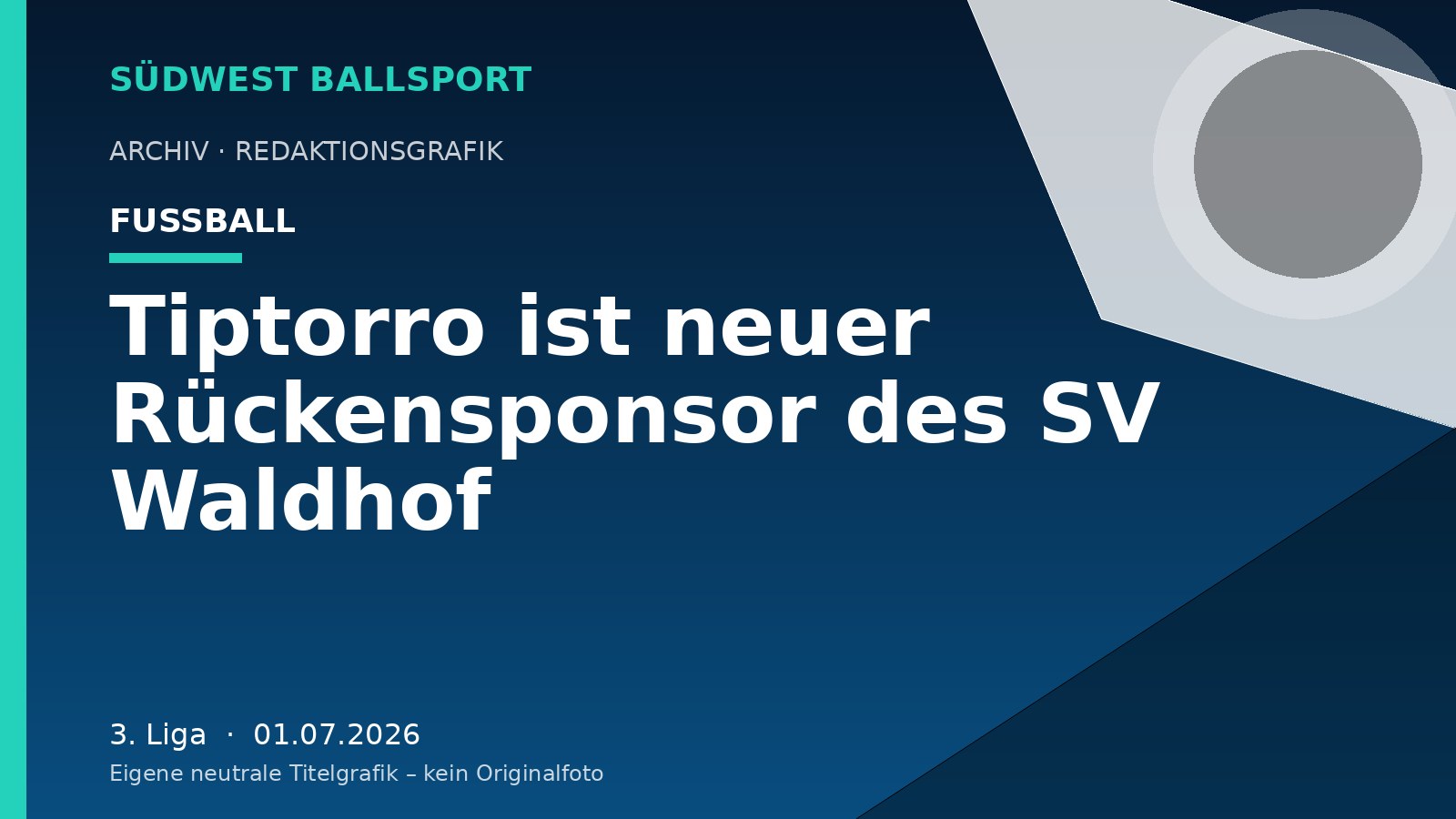 Tiptorro ist neuer Rückensponsor des SV Waldhof – Südwest Ballsport