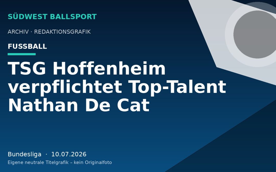 TSG Hoffenheim verpflichtet Top-Talent Nathan De Cat