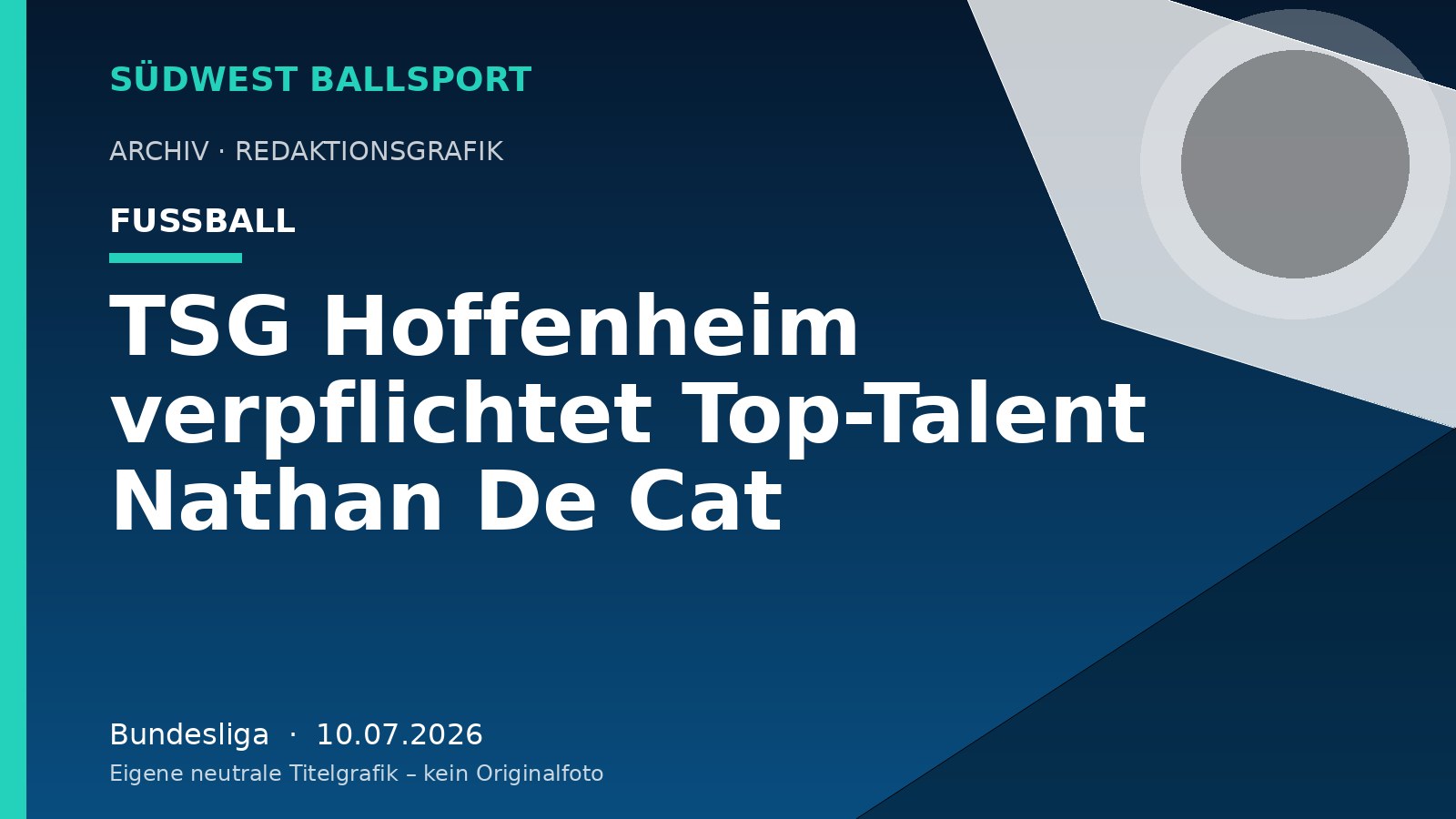 TSG Hoffenheim verpflichtet Top-Talent Nathan De Cat – Südwest Ballsport