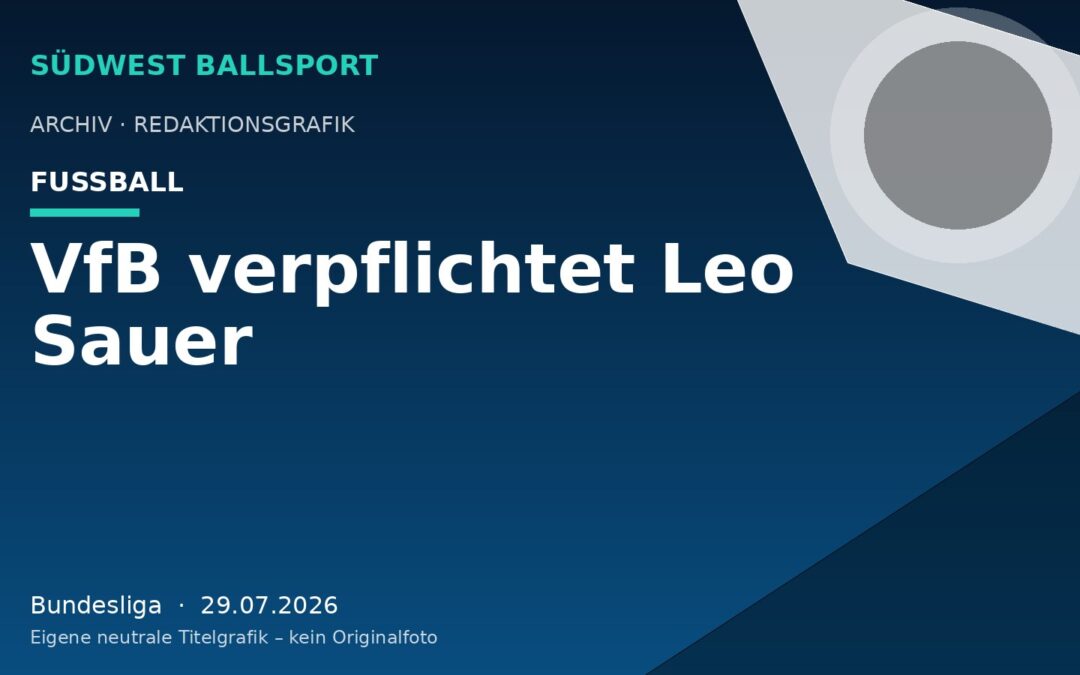 VfB verpflichtet Leo Sauer