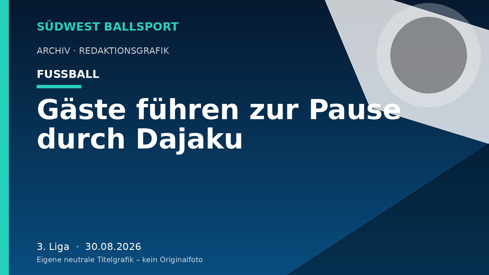 Gäste führen zur Pause durch Dajaku – Südwest Ballsport
