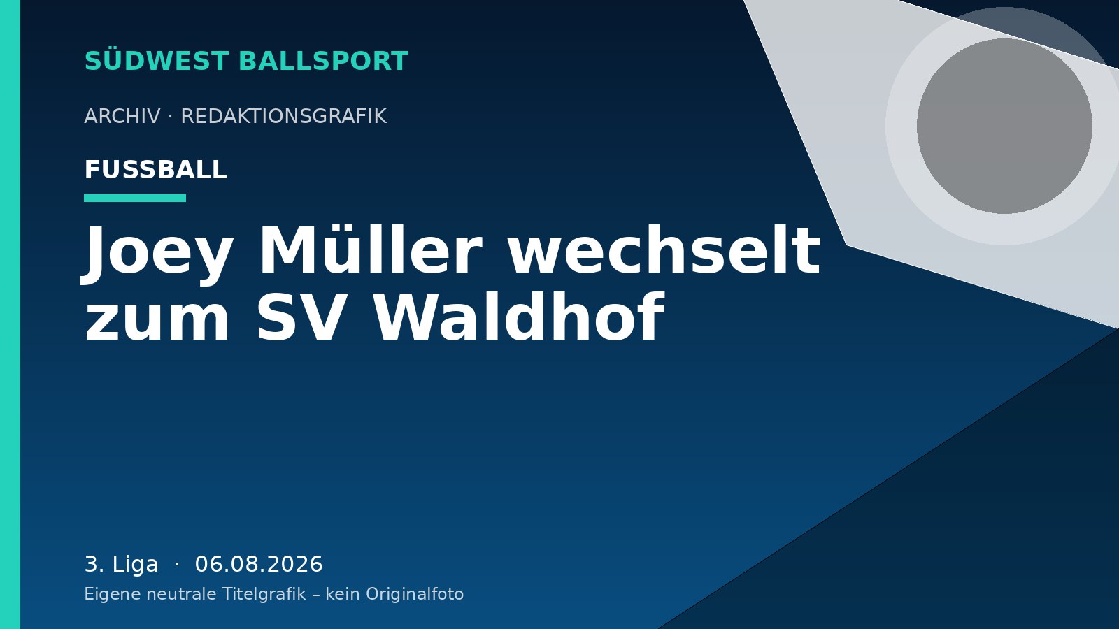 Joey Müller wechselt zum SV Waldhof Joey Müller wechselt zum SV Waldhof – Südwest Ballsport