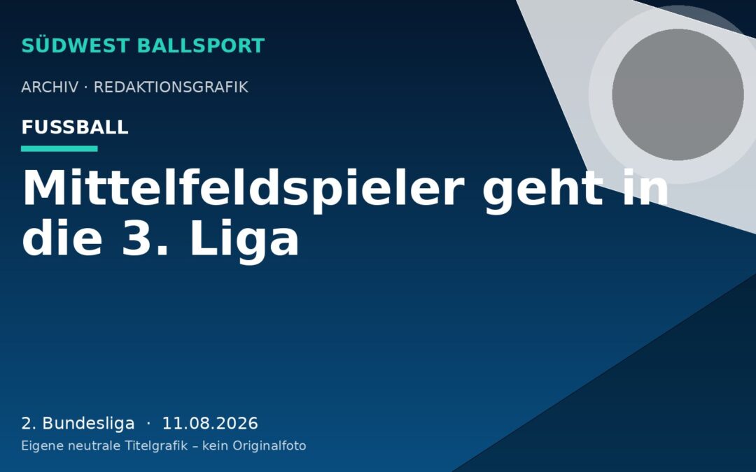 Mittelfeldspieler geht in die 3. Liga