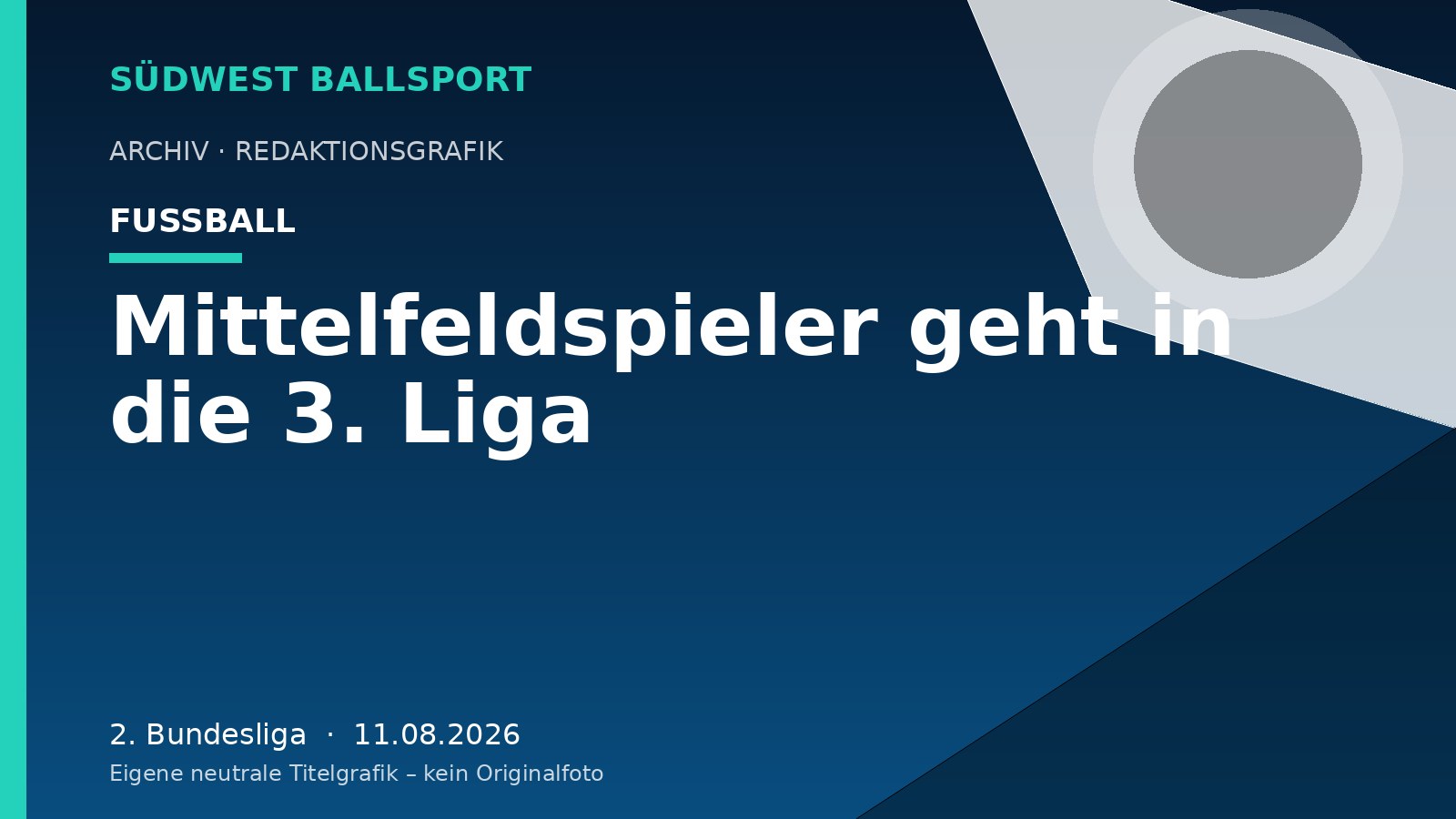 Mittelfeldspieler geht in die 3. Liga – Südwest Ballsport