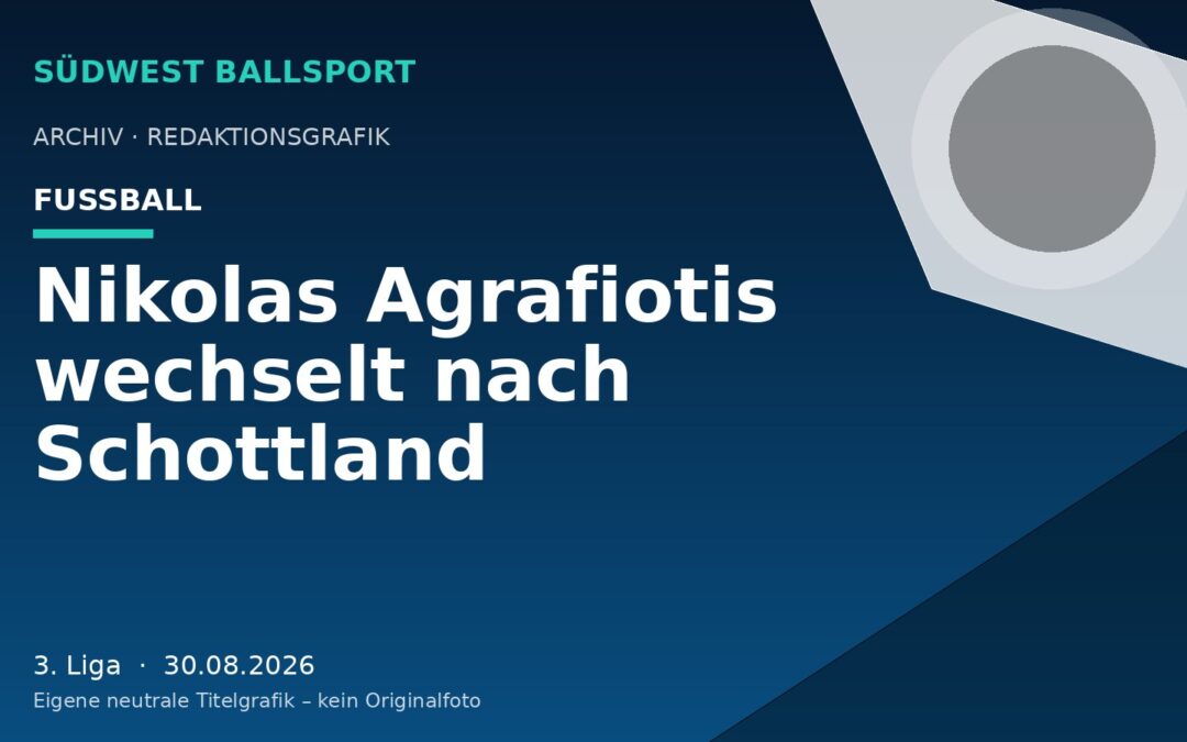 Nikolas Agrafiotis wechselt nach Schottland