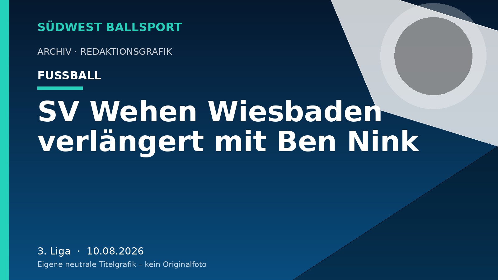 SV Wehen Wiesbaden verlängert mit Ben Nink – Südwest Ballsport