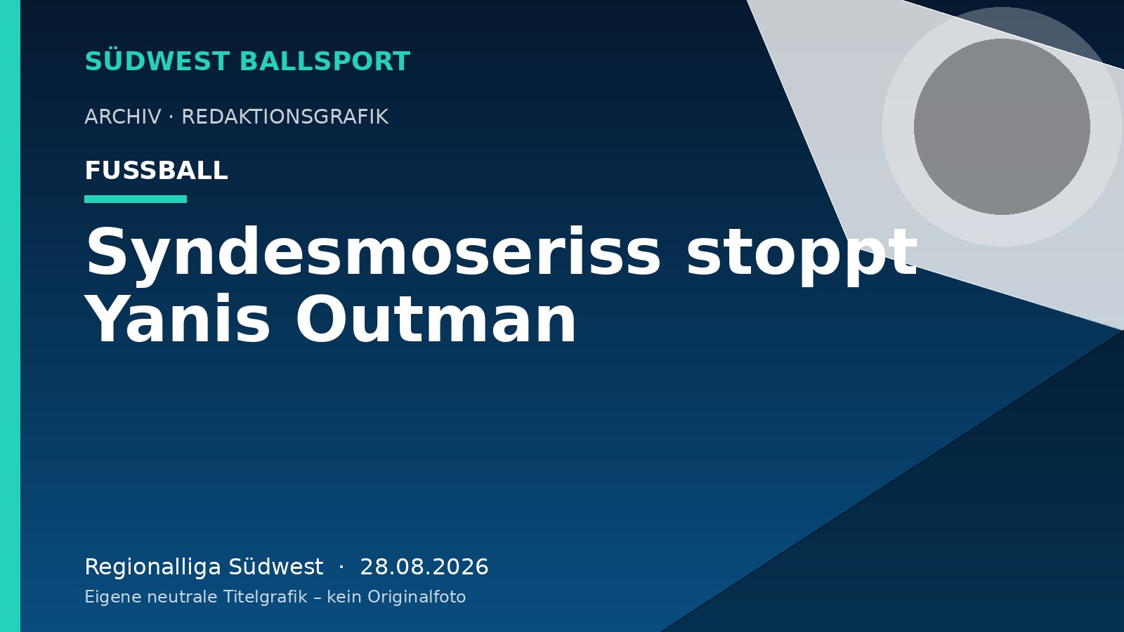 Syndesmoseriss stoppt Yanis Outman – Südwest Ballsport