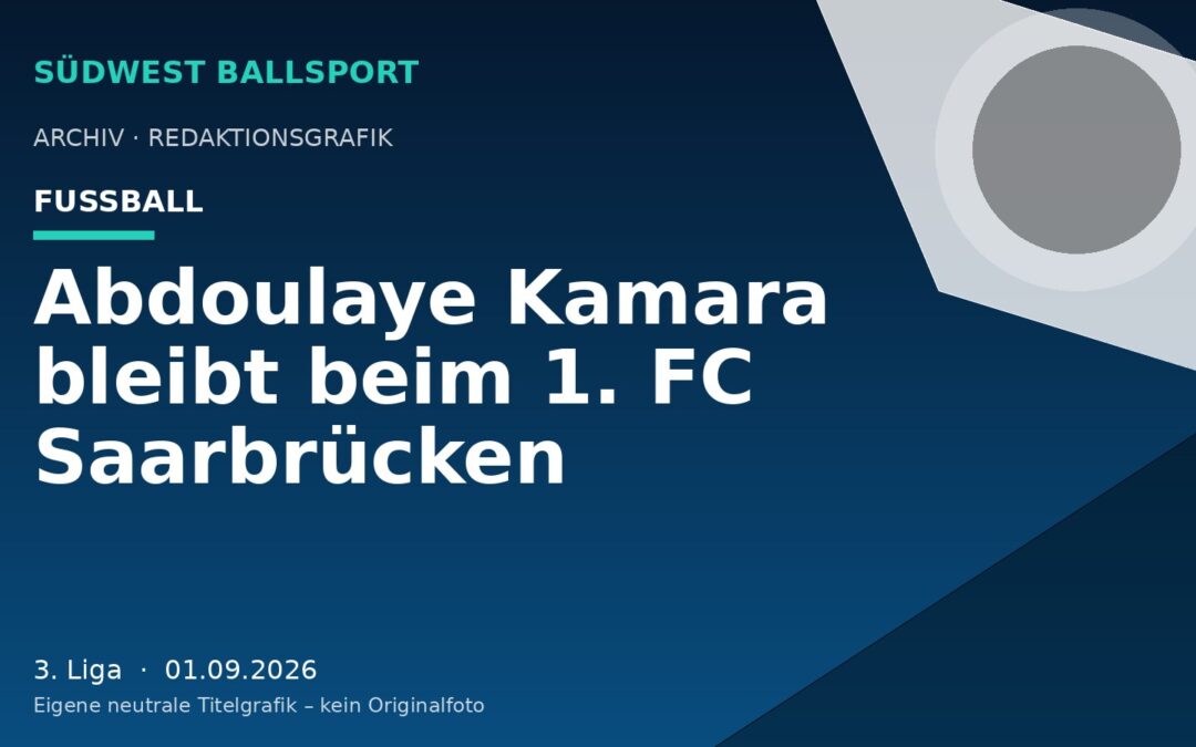Abdoulaye Kamara bleibt beim 1. FC Saarbrücken