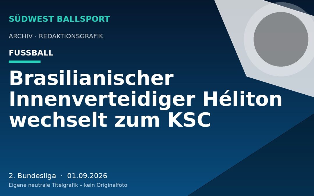 Brasilianischer Innenverteidiger Héliton wechselt zum KSC