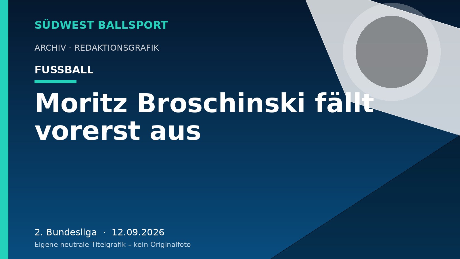 Moritz Broschinski fällt vorerst aus Moritz Broschinski fällt vorerst aus – Südwest Ballsport